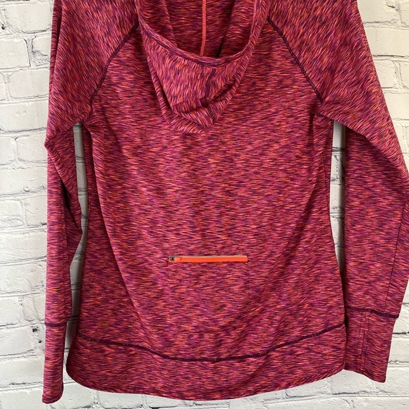 Tangerine Athletic Hoodie w/ Thumb Holes size XL - Picture 5 of 8